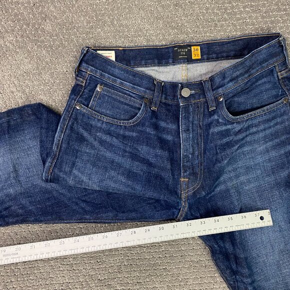 J. CREW 770 Kaihara Japanese Denim Jeans Men's 30 x 32 Fit 30 x 31.5 Blue Cotton - Picture 13 of 14